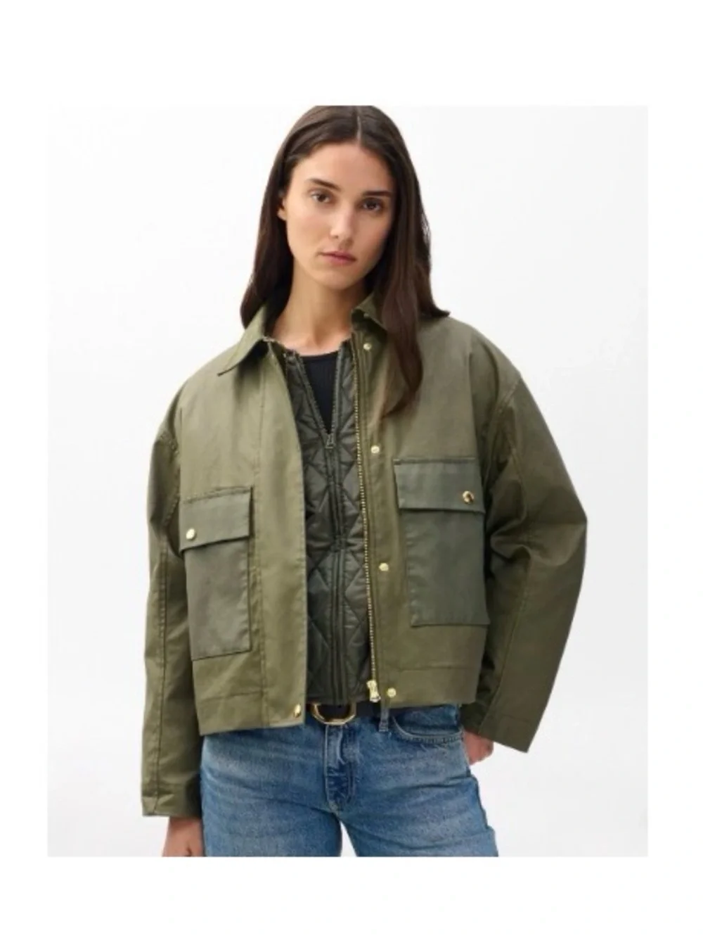 Rag & Bone Nonie Cotton Field Jacket NWT Zip Out Liner 3 Coats in 1 $548 Retail